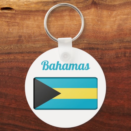 Bahamas Flag Sleutelhanger (Voorkant)
