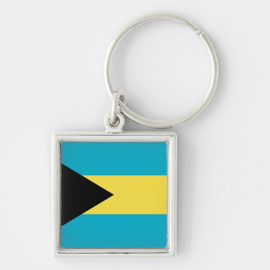 Bahamas Flag Sleutelhanger (Voorkant)