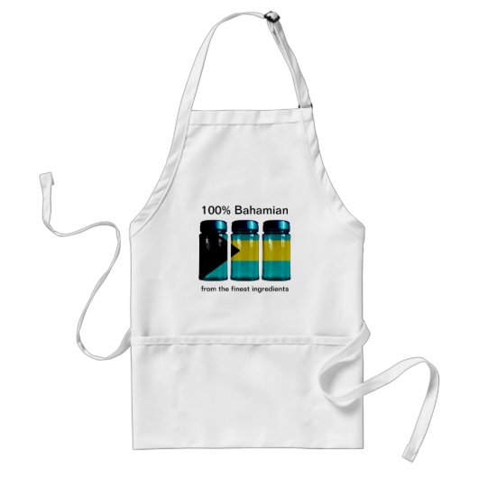 Bahamas Flag Spice Jars Apron Standaard Schort (Voorkant)