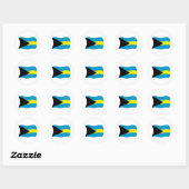 Bahamas Flag Sticker (Vel)