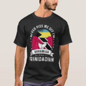 Bahamas Flag Trinidad&Tobago Grown Humor Pride T-shirt (Voorkant)
