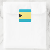 Bahamas Flag Vierkante Sticker (Tas)