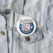 Bahama's geweldige logo ronde button 7,6 cm (In situ)