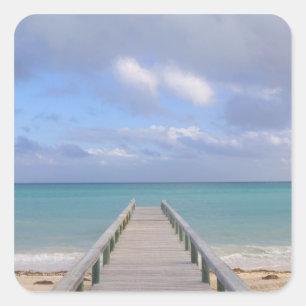 BAHAMAS, Grand Bahama Island, Eastern Side: Vierkante Sticker