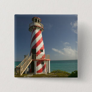 BAHAMAS, Grand Bahama Island, oostkant: stad Vierkante Button 5,1 Cm