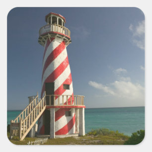 BAHAMAS, Grand Bahama Island, oostkant: Stad Vierkante Sticker