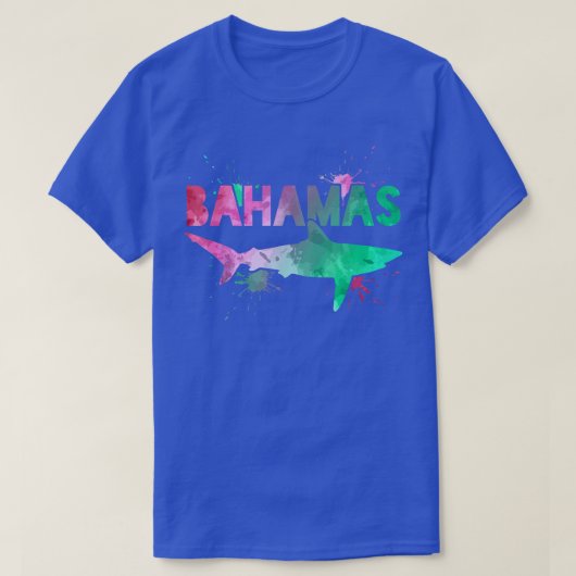 Bahamas Haaienduin Kunst T-shirt (Design voorkant)