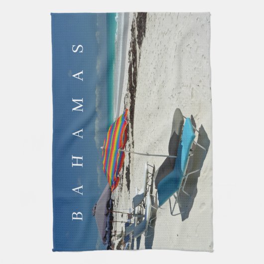 Bahamas Harbor Island Beach vue sur la serviette d (Vertical)