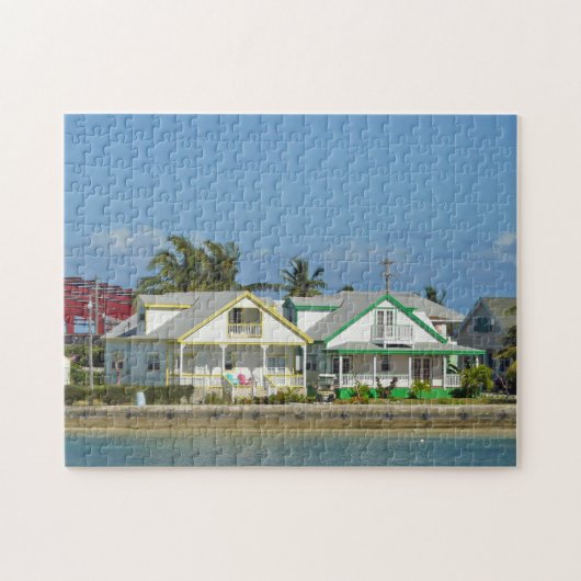Bahama's huizen uitzicht puzzel (Horizontaal)