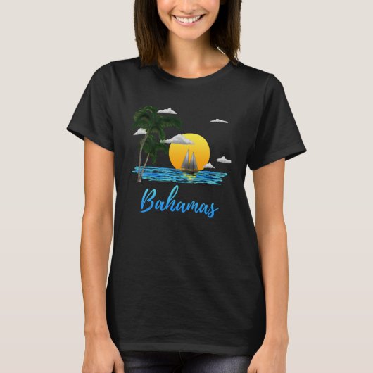 Bahamas Islands Vacation T-shirt (Voorkant)