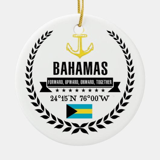 Bahamas Keramisch Ornament (Voorkant)