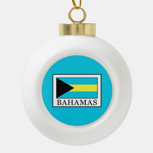 Bahamas Keramische Bal Ornament (Voorkant)