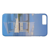 Bahama's, Long Island, Gazebo reflecterend op pool Case-Mate iPhone Case (Achterkant (Horizontaal))
