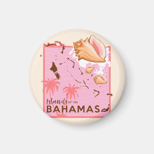 Bahama's magneet vakantie cruise Bahama's kaart Co