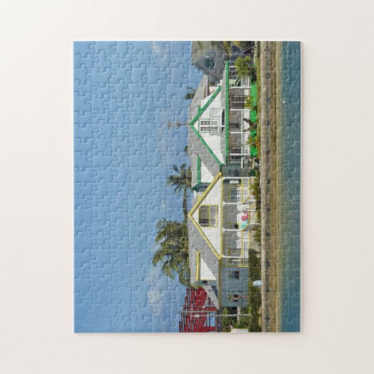 Bahamas maisons vue puzzle (Vertical)