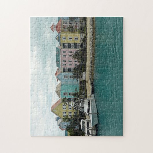 Bahamas Marina Village uitzicht puzzle Legpuzzel (Verticaal)