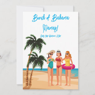 Bahamas Meisjes Trip Bachelorette Party Vakantie Kaart
