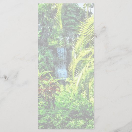 Bahamas - Menu Mariage Tropical Waterfall (Dos)