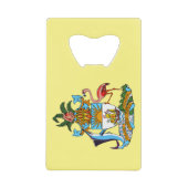 Bahama's met wapen (Caribisch paradijs) Kredietkaart Flessenopener (Voorkant)
