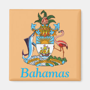 Bahama's met wapen (Caribisch paradijs) Magneet