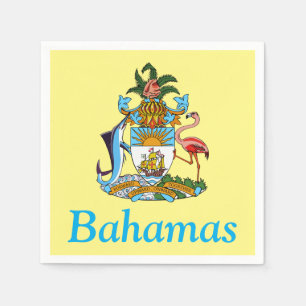 Bahama's met wapen (Caribisch paradijs) Servet