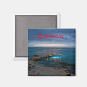 Bahamas Night Island Magneet (Voorkant / Achterkant)