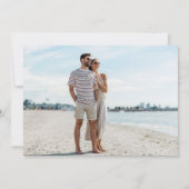 Bahamas Palm Beach Weddenschap Save The Date (Achterkant)