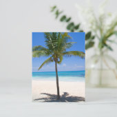 Bahamas Palm Tree Briefkaart (Staand voorkant)