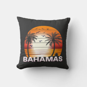 Bahamas  Palm Trees Summer Beach Kussen