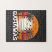 Bahamas Palm Trees Summer Beach Legpuzzel (Horizontaal)
