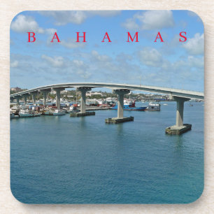 Bahamas Paradise Island Bridge uitzicht onderzette Bier Onderzetter
