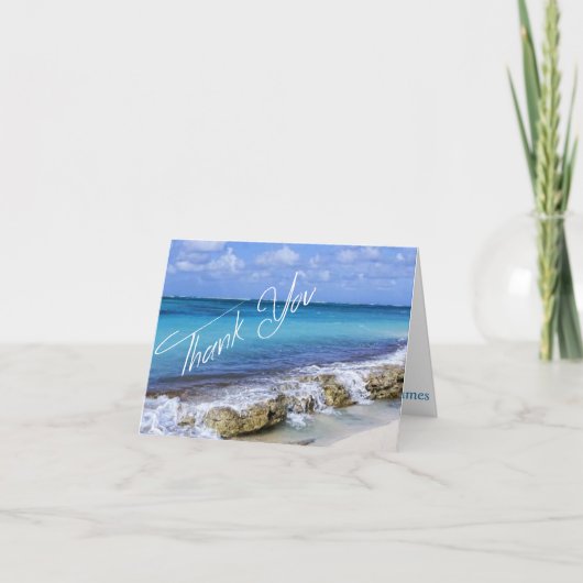 BAHAMAS PLAGE RIVE Mariage Merci (Devant)