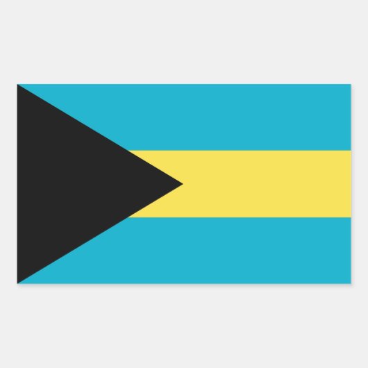 BAHAMAS RECHTHOEKIGE STICKER (Voorkant)