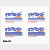 Bahamas Rechthoekige Sticker (Vel)