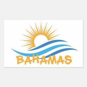 Bahamas Rechthoekige Sticker