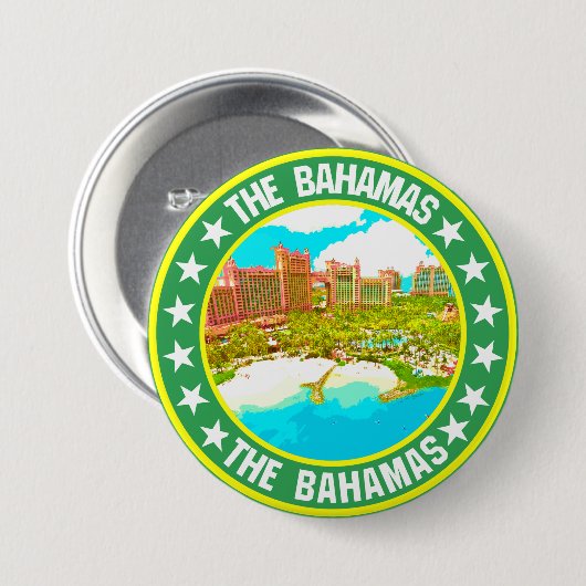 Bahamas Ronde Button 7,6 Cm (Voorkant /achterkant)