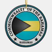 Bahamas Round Emblem Keramisch Ornament (Voorkant)