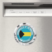 Bahamas Round Emblem Magneet (Insitu (Vaatwasser))