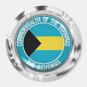 Bahamas Round Emblem Magneet (Voorkant)