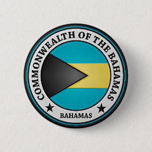 Bahamas Round Emblem Ronde Button 5,7 Cm