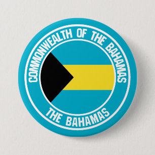 Bahamas Round Emblem Ronde Button 7,6 Cm