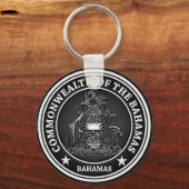 Bahamas Round Emblem Sleutelhanger (Voorkant)