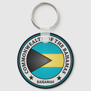 Bahamas Round Emblem Sleutelhanger