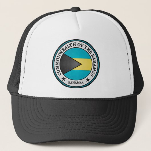 Bahamas Round Emblem Trucker Pet (Voorkant)