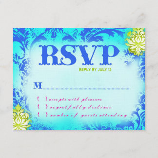 BAHAMAS RSVP 2-Regelige Papier Kaart