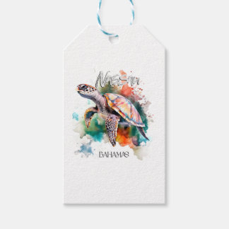 Bahama's Seat Turtle Bahamian Flag Beach Great Sha Cadeaulabel