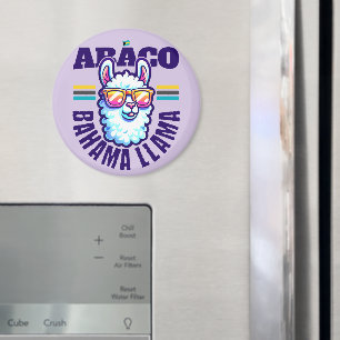 Bahamas Souvenir Gift: Abaco Bahamas Bahama Llama Magneet