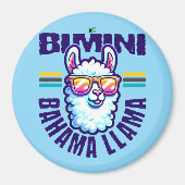 Bahamas Souvenir Gift: Bimini Bahamas Bahama Llama Magneet (Voorkant)
