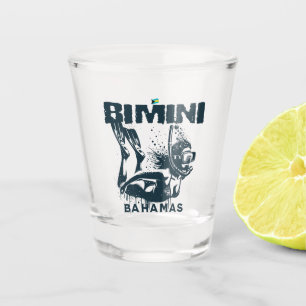 Bahamas Souvenir Gift: Bimini Bahamas Snorkelen Shot Glas
