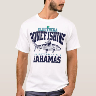 Bahamas Souvenir Gift: Eleuthera Bahamas Bonefish T-shirt